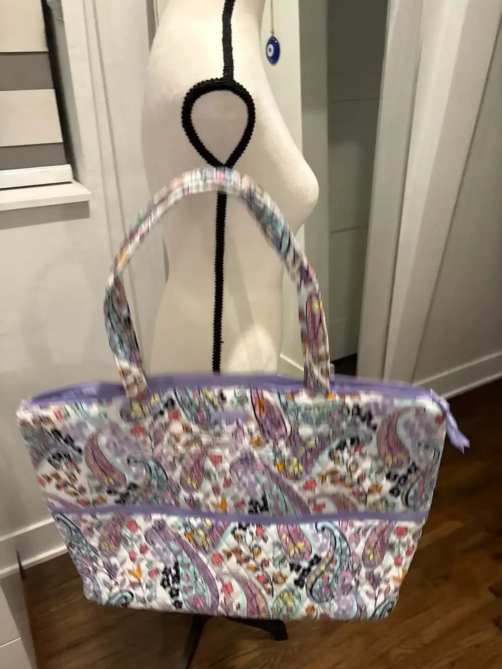 Vera Bradley Maddalena Paisley Large Expandable Travel Tote Bag NWOT